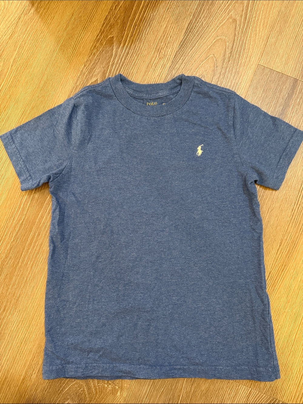 Polo Ralph Lauren Heather Blue Kids Crewneck Tee - size 6